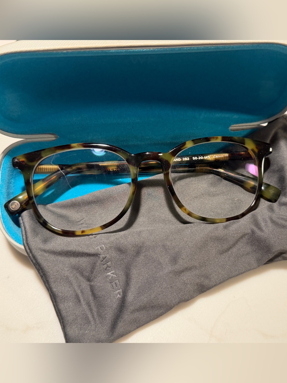Warby Parker Durand Woodland Tortoiseshell Round Glasses